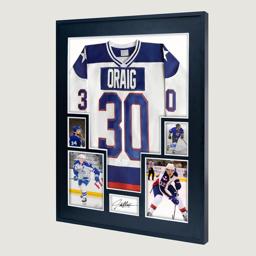 Aluminum jersey display frame - jersey,