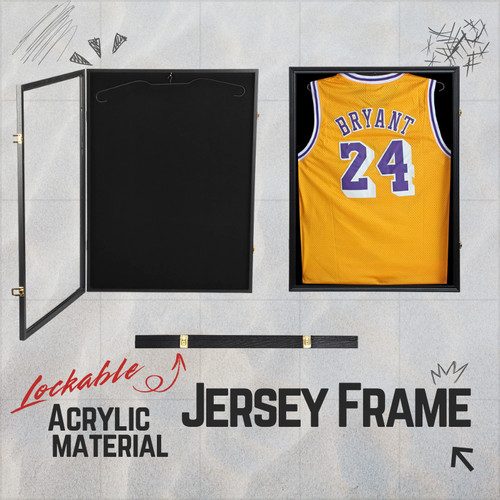 Jersey display frame lockable - frame,