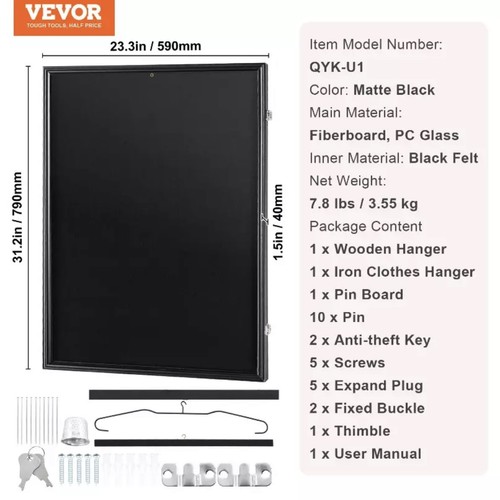 Vevor jersey display frame - vevor,