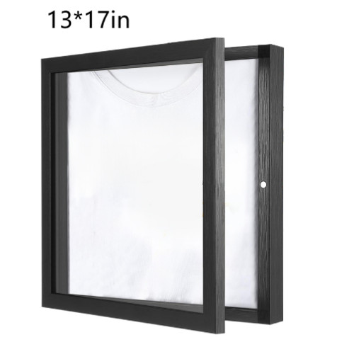 Black wooden display frame - black,