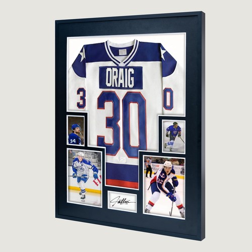 Aluminum jersey display - jersey, frame