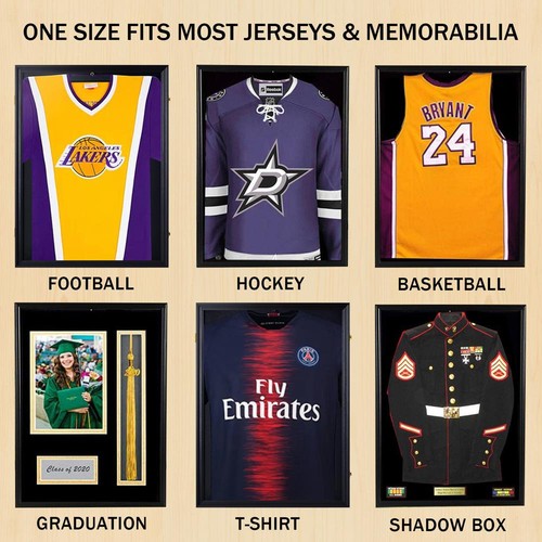 Wall jersey display case frame - jersey,