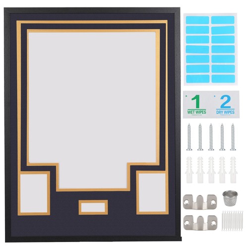 Navy gold jersey display - navy,