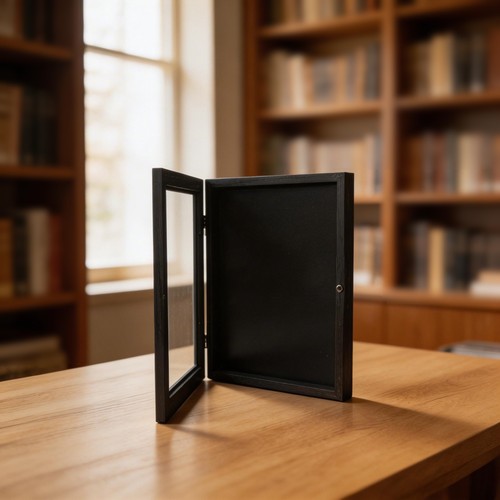 Black wood display frame by - black,