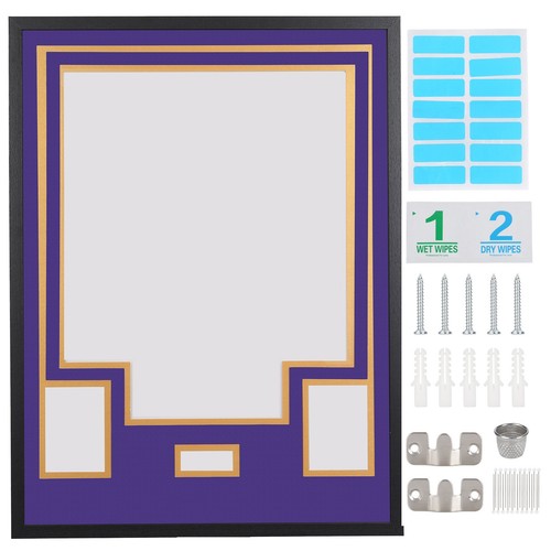 Purple gold jersey display - purple,