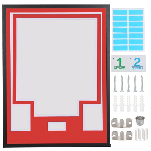 Red white jersey display - white,
